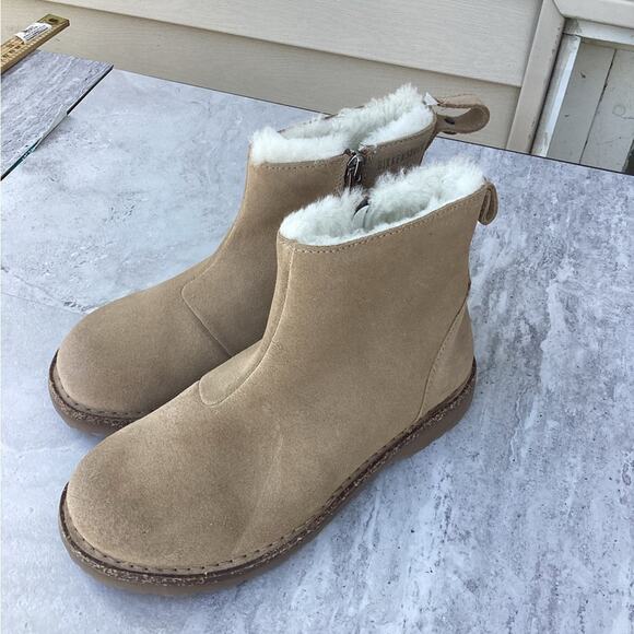 Birkenstock Melrose Shearling Ginger Boots Regular new size 6 - Picture 2 of 7